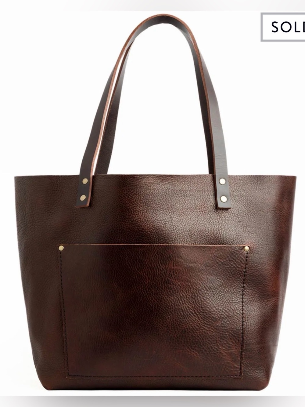 $160 Portland Leather Goods Tote Bag Carryall Med Cold Brew Sold Out Hand Made
